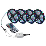5/10/20M Flexible LED Strip RGB Color Changing Light Bar with IR Remote Controller for Home, TV, Bar, Party, Holiday Decoration