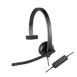 Logitech H570e Headset Kabel Huvudband Kontor/callcenter USB Type-A Svart