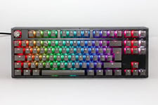Ducky One3 Aura TKL Black with Silent Red Cherry MX Switch Keyboard - UK Layout