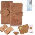 360° wallet case cork cover for Motorola Moto G72 case bag