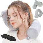 Resekudde - Memory Foam stödkudde för nacke, haka, midja