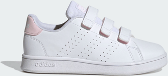 Adidas Adidas Advantage Court Lifestyle Hook-and-loop Shoes Tenniskengät CLOUD WHITE / CLOUD WHITE / CLEAR PINK
