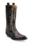 Western Shoes Boots Cowboy Boots Black Ganni