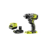 Ryobi - Pack Boulonneuse à chocs R18IW7-0 - 18V OnePlus Brushless - 4 modes - 1 Batterie 2.0Ah - 1 Chargeur rapide