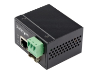 StarTech.com Industrial Fiber to Ethernet Media Converter, 100Mbps SFP to RJ45/Cat6, Singlemode/Multimode Optical Fiber to Copper Network, 12-56V DC, IP-30/ -40 to +75C, Fiber to Ethernet - SFP to RJ45 Converter (IMC100MSFP) - Fiber media converter - 100Mb LAN - 100Base-FX, 100Base-TX - RJ-45 / SFP (mini-GBIC)