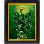 PCmerch Legend Of Zelda - 3D poster med ram