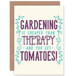 Wee Blue Coo CARD GREETING QUOTE MOTIVATION CHEAP TOMATO THERAPY