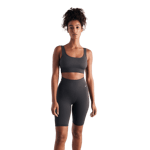aim'n Shadow Grey Ribbed Seamless Biker Shorts Grå