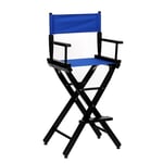 GWW Directors Chairs Foldable Director Chair, Solid Wood Bar High Chair, Makeup Artist Chair, Fishing Beach Chair, Outdoor Leisure Canvas Chair, Support 250 lbs