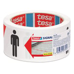 TESA Maskeringstape Tesa Avstand Rød/Hvit 50Mmx5M