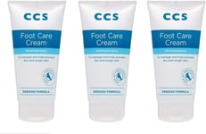 THREE PACKS of CCS Foot care Cream 175ml by 