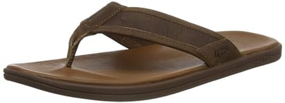UGG Seaside Flip Leather Sandal, Luggage, 7 UK