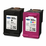 Remanufactured HP 303XL Black & Colour Ink Cartridges 4 HP Printers Combo