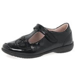 Lelli Kelly LK8250 (DB01) Chloe Black Patent T-Bar School Shoes F Width-26 (UK 8)