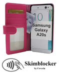 Skimblocker Plånboksfodral Samsung Galaxy A20s (A207F/DS) (Hotpink)