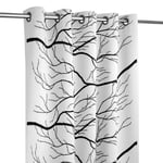 Arvidssons Textil Kvisten Vit/Svart Öljettlängd