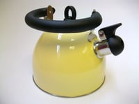 2.5 Litre Whistling Kettle - Cream with folding handle