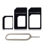 Adaptateur pour iPhone 5 iPad Mini Nano SIM Carte Micro SIM Kit