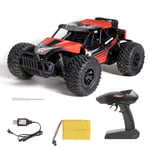 MYRCLMY 1:18 High Speed Remote Control Car,25Km/H Big Size Monster Truck 2.4Ghz Large Tire Radio Control Cars Toys Vehicle Electric Hobby Truck for Children And Adults,Red,No camera