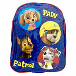 Paw Patrol Small Blue Light Canvas Backpack with Shiny Front