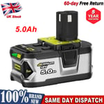 For Ryobi 18V One+ Plus 5Ah Lithium Battery RB18L50 RB18L40 P104 P105 P108 P780