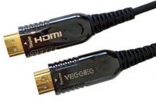 75M HDMI Cable v2.0 4K Fibre Optic by Finesse Cables | Full UHD 4K PS5 Xbox One X S | Sky UHD TV Laptop PC Monitor CCTV
