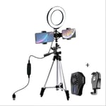 AJH 6.2in Desktop Led Ring Light, with Stand Phone Holder, Phone USB Cooler (Mobile Phone Radiator) for Live Vedio Makeup,Makeup Artist