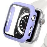 BNBUKLTD® Compatible for Apple Watch Case Screen Protector Series 3/4/5/6/SE Full Protective Cover (Watch Model: 44mm, Color: Lavender)(*)