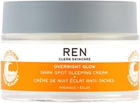 REN Clean Skincare Overnight Glow Dark Spot Sleeping Cream | Reduce Hyperpigmen