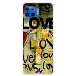 Motorola G 5G Plus - Gummi cover med Design print - Kærlighedsbreve