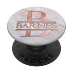 Last Name Barnes Pink Letter B Monogram PAAM179 PopSockets PopGrip: Swappable Grip for Phones & Tablets