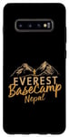 Coque pour Galaxy S10+ Everest Basecamp Népal Mountain Lover Hiker Saying Everest
