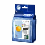 Brother LC3211BK/C/M/Y 4 Colour Genuine Ink Cartridge for MFC-J890dw MFC-J895dw