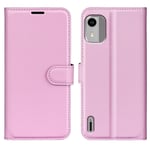 Nokia C12 / C12 Pro / C12 Plus - Læder cover / pung - Pink