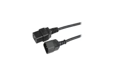 Prokord - strömkabel - IEC 60320 C14 till IEC 60320 C19 - 1.5 m