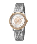 Roberto Cavalli RC5L037M1065 Womens Quartz Stainless Steel Silver 5 ATM 32 mm Watch - One Size