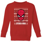 Marvel Spider-Man Pull de Noël pour enfants - Rouge - 3-4 ans