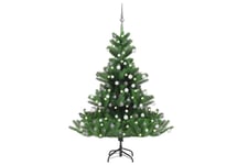 Be Basic Nordmann kunstig juletre med LED og kulesett gran 150 cm -