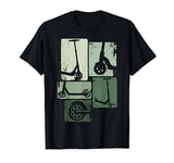 Scooter Stunt Retro Style Vintage Scooter Boys Kids T-Shirt