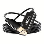 USB C till HD-kabel, USB3.1 Type-C till HD-kabel 4K, höghastighets (hane till hane) [Thunderbolt 3/4 kompatibel] för MacBook Pro/ MacBook Air/iPad Pro