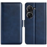 SKALO Asus Zenfone 9 5G Premium Wallet Lompakkokotelo - Sininen