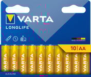 Varta 4106101761, Engångsbatteri, Aa, Alkalisk, 1,5 V, 10 Styck, 10 År