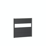 Biohort Väggpanel för Skärmvägg med Akrylglas 100x90 cm akrylglas metallic mörkgrå B240135