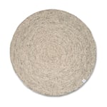 Classic Collection Merino ullmatta rund o240 cm Natural beige