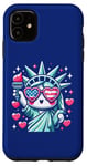 Coque pour iPhone 11 Statue of Liberty Cute NYC New York City Manhattan Girls
