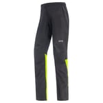 GORE WEAR Men's Cycling Trousers, GORE-TEX PACLITE, Black/Neon Yellow, XL