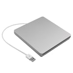 1X(USB 2.0 Portable DVD Drive for Laptop  Pro Air Windows 7/8/10 Silver W7W1)