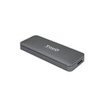 Tooq TQE-2281G Boîtier pour SSD M.2 NGFF Port Micro USB 3.0 (USB 3.1 Gen1) Aluminium Indicateur LED Gris 53 g