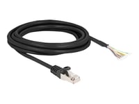Delock-Kabel Rj50-Kontakt För Att Öppna Kabeländar S/Ftp 3 M Svart
