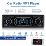 Car Radio Mp3 Bluetooth Player Dual USB Fast Charging Fidelity Lossless Stereo Hands-Free Remote Control External Mobile Phone Subwoofer Car 12V